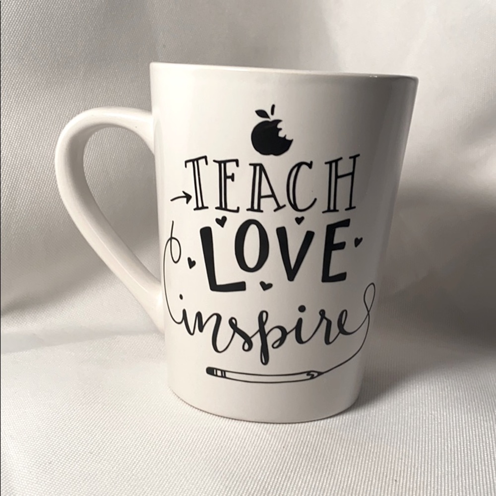 Teacher Mug b&w decal